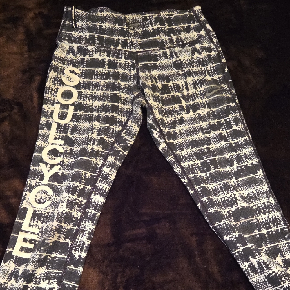 SoulCycle Monochrome Patterned Leggings